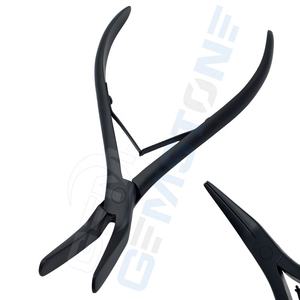 Herramienta Profesional de Crimpado de Punta Plana para Micro Anillos y Cuentas Nano, Alicates de Acero Inoxidable de 7 Pulgadas para Extensiones de Cabello, Uso Comercial - Product Image 3