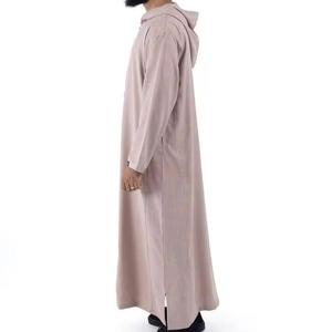 Musulman arabe Dubaï hommes Robe Thobe Thawb Moyen-Orient col montant brodé Robe Dubaï Inde islamique Thobe pour hommes - Product Image 3