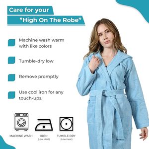 Peignoirs de bain en coton unisexe de qualité supérieure avec col à capuche à séchage rapide pour l'été et le printemps à bas prix - Product Image 6