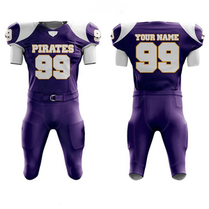 Uniformes de football américain sublimés élégants 2025 entièrement personnalisés maillots et uniformes de football américain - Product Image 3