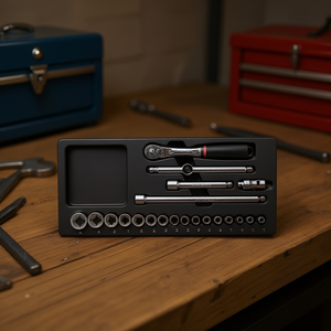 Usag 21-Piece <b>Ratchet</b> Set with Polygonal <b>Sockets</b> and Inserts for <b>Socket</b> Product Use - Product Image 3