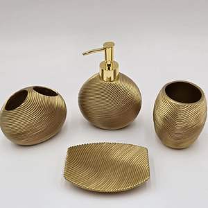 Juego de Baño de Latón, Accesorios Duraderos Diseñados para Ambientes Húmedos con Rendimiento Resistente al Óxido - Product Image 6