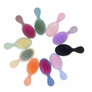 Lot de 10 mini-brosses à cheveux de voyage en plastique Lion Wholesale / Peignes ovales démêlants à sec - Product Image 2