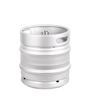 Barril de Cerveza de 30 Litros, Estándar DIN, de Acero Inoxidable, con Dispensador G S D, Acoplador, Apilable, Diseño Personalizado, Serigrafía