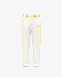 Pantalon de baseball personnalisé à rayures fines, qualité professionnelle - Product Image 4