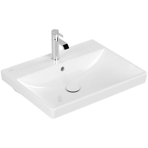 VB Washbasin Avento Rectangle Bathroom <b>Sink</b> 600x470x180mm Alpine White - Product Image 1