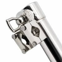 Support de canne à pêche pivotant réglable en acier inoxydable 316 avec pince universelle pour rail, matériel marin