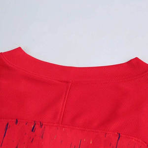 Conjunto de uniforme de fútbol Unisex de alta calidad personalizado 2024/25, camiseta de equipo de fútbol de secado rápido, cuello en V, nombre impreso, pantalones cortos al por mayor para - Product Image 6