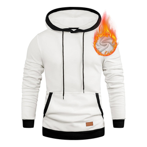 เสื้อฮู้ดสวมหัวผ้าฝ้าย GSM เทอร์รี่300สำหรับผู้ชายเสื้อสเวตเชิ้ตสไตล์สตรีทสำหรับสวมใส่สบายทุกวันฤดูใบไม้ร่วง - Product Image 1