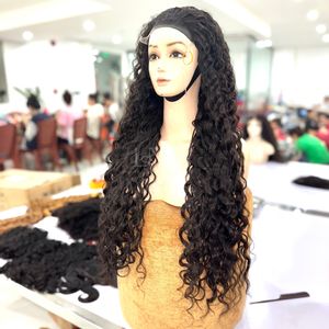 High Quality Black Bumerse Curly Natural Color Wigs From Vietnamese Human Hair Real Human Hair 2025 - Product Image 3