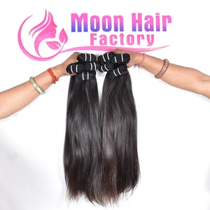 Paquet humain droit de 10 pouces couleur naturelle noir tissage doux pour les femmes parfait pour la fête de salon et l'utilisation quotidienne des cheveux indiens - Product Image 4