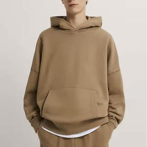 เสื้อฮู้ดผ้าฝ้ายโอเวอร์ไซส์สำหรับผู้ชายผ้า100% หนาพิมพ์โลโก้ได้ตามต้องการสำหรับฤดูหนาว - Product Image 5