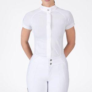 Trendy <b>Women's</b> Equestrian <b>Shirt</b> <b>Short</b> <b>Sleeves</b> Comfort Fit Custom Clothing Bulk Wholesale Baselayer Top Horse Riding <b>Shirts</b> - Product Image 1