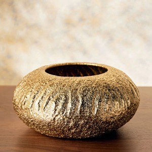 Gold Round Metal <b>Vase</b> for Elegant Home Decoration Luxury CenterpieceFor Home And Office Decor From India - Product Image 1