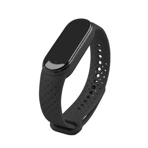 Bracelet en silicone Sport de haute qualité Pack 5 noir pour MI Band 5/6 respirant 45mm 49mm disponible Orange blanc rose jaune caoutchouc - Product Image 1