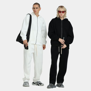 Sudadera con capucha personalizada con cremallera, estilo vintage, de gran tamaño, para invierno, con impresión digital, serigrafía, servicio OEM - Product Image 4