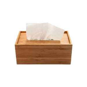 Caja de pañuelos de madera de aspecto natural para el hogar, Cocina, Restaurante, hoteles, oficina, recepción para uso en la Mesa - Product Image 2