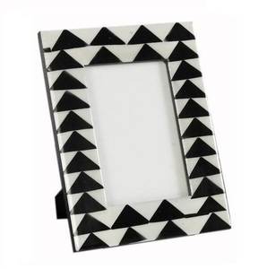 Cadre photo en MDF avec incrustation de résine et d'os, style indien moderne de luxe, multicolore, couleur personnalisée, taille personnalisée pour la décoration de la maison et des hôtels - Product Image 1