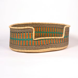Hot <b>sale</b> seagrass dog cat bed raffia <b>straw</b> pets basket low cost other pet beds & accessories - Product Image 5