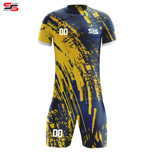 100% productos de calidad, superventas, nombre de equipo personalizado, uniforme de fútbol para hombres, 100% poliéster, camisetas y camisetas Unisex para ropa deportiva - Product Image 1