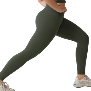 Taille haute femmes Legging en gros taille élastique dernier Style Yoga Leggings meilleur tissu décontracté Legging pour les femmes - Product Image 3