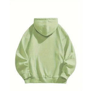 Sweat à capuche lourd 420 Gsm sans ficelle personnalisé hommes en détresse surdimensionné - Product Image 2