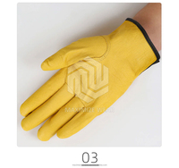 Nuevos Guantes de Trabajo para Hombre, de Cuero Vacuno, Protección de Seguridad, para Cortar, Trabajar, Reparar, Garaje, Carreras