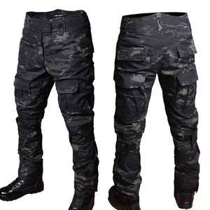 Pantalon de camouflage pour hommes Pantalon élastique imperméable Multi-poches Respirant Résistant à l'usure pour la randonnée en plein air - Product Image 5