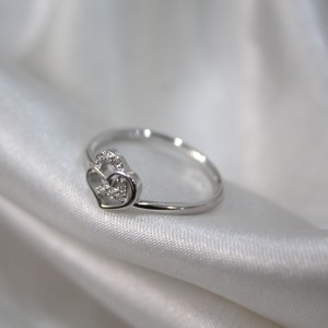 Bague de promesse de luxe en argent sterling 925 avec zircon cubique léger mariage et fête bijoux appropriés pour elle - Product Image 6