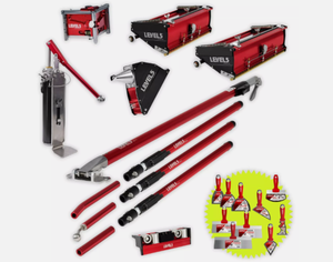 ชุดเครื่องมือติดเทปผนังยิปซัม ขนาด 10 นิ้ว 12 นิ้ว ใบมีดสี่เหลี่ยมและมุมฉาก DIY เหล็กคาร์บอนสูง ด้ามจับกันลื่น + ของแถมพิเศษ! |   4-603P - Product Image 2