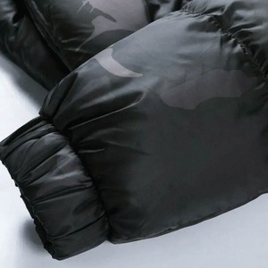 Puffer Jacket Men Shiny Puffer Jacket Men <b>Back</b> Bubble Jackets & Coats Wholesale Winter for Men Stand Casual Knitted - Product Image 5
