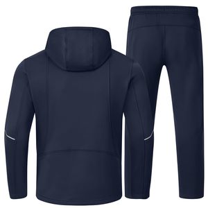 Pantalon de survêtement à capuche pour homme à fermeture éclair à séchage rapide ensemble de 2 pièces impression personnalisée ensembles de jogging de logo survêtements pour hommes survêtements unisexes - Product Image 5