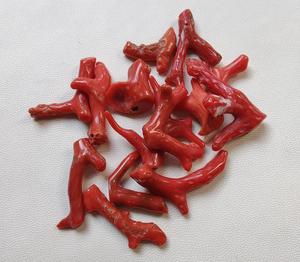 100% Natural italiano Coral rojo piedra preciosa Coral rama suelta pulido AA + CALIDAD Coral Stick suave piedra preciosa diseñador Coral Stick - Product Image 1