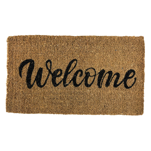 เสื่อประตู100% มะพร้าวธรรมชาติที่มีดีไซน์พิมพ์แบบกำหนดเอง-ซักได้และติดทนนานสำหรับการใช้งานในร่มและกลางแจ้ง - Product Image 1