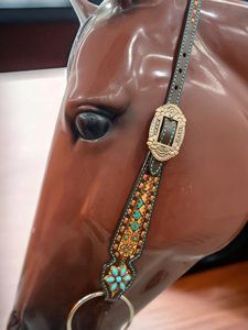 Leather Horse Tack Set Headstall Breast Plate Genuine Leather Lightweight Seasonal Horse Ridding Items From Direct Factory - Product Image 3