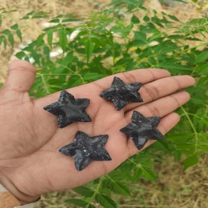 พลอยอาเกตคริสตัลรูปดาวทำจากหินสีฟ้าทองงานฝีมือบำบัดพลอยจากอินเดีย - Product Image 2