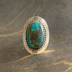 Designer <b>Turquoise</b> <b>Ring</b> 9.4 Grams Elegant Jewelry Piece - Product Image 1