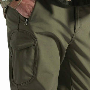 Pantalon coupe-vent imperméable en polyester coupé et cousu fabricant de pantalons baggy personnalisés Sport personnalisé Nylon hommes taille haute - Product Image 2