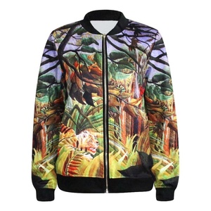 Chaquetas de bombardero universitarias de satén con logotipo personalizado OEM, chaquetas de bombardero reversibles de estilo hip hop de OVERSEAS SPORTS - Product Image 6