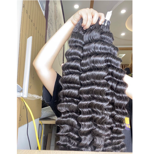 Cheveux bruts en gros os droit naturel noir/multicolore paquets de cheveux humains vierges vietnamiens extensions de trame - Product Image 2