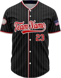 Maillots de baseball confortables et respirants personnalisés avec noms et numéros imprimés Ensemble personnalisé pour les ligues de fans d'équipes sportives - Product Image 2