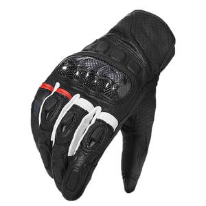 Guantes de Motocross Unisex de Cuero Genuino, Transpirables, con Correa de Muñeca Ajustable y Cierre de Gancho y Bucle, para Deportes - Product Image 6