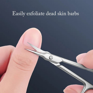 Ciseaux à cuticules en acier inoxydable de haute qualité avec lame incurvée, ciseaux de manucure et de pédicure avec emballage personnalisé - Product Image 5