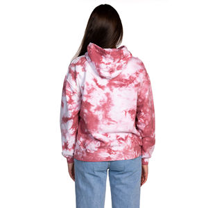Diseño único para mujer Tie-Dye Oversize Pullover Drop-shoulder Hoodie Winter Drawstring Sportswear Plus Size - Product Image 3