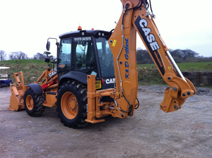 Retroexcavadora 590ST 4x4 con Motor Hidráulico FPT, Capacidad de Carga de 4 Toneladas, Potencia de 92000W, Equipo de Construcción de Uso Pesado, Color Naranja - Product Image 4