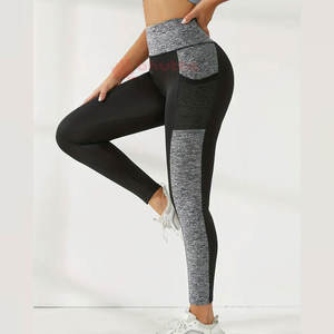 Legging de Fitness pour femmes de haute qualité coupe ajustée respirant séchage rapide sans couture taille haute Style décontracté 100% coton fabriqué au Pakistan - Product Image 3