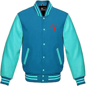 Chaquetas de béisbol Letterman cortavientos personalizadas para hombres de alta calidad, bombardero universitario con cuello redondo, chaquetas universitarias estilo Streetwear - Product Image 4