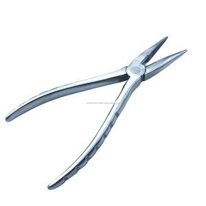 World Precision Surgical Manual Orthopedic Bone Holding Forceps Flat Nose Serrated Jaws Surgical Pliers Stainless Steel ENT - Product Image 3