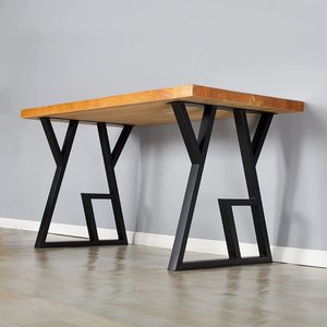 Jambes de table en fonte modernes robustes finition de revêtement en poudre de qualité supérieure pour salon cuisine Tables à manger bancs de travail en plein air - Product Image 6