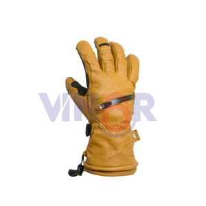 ถุงมือสกีสำหรับฤดูหนาวถุงมือสกีถุงมือสโนว์บอร์ด Thinsulate มีหนังแพะสีขาวกันน้ำ TPU - Product Image 5